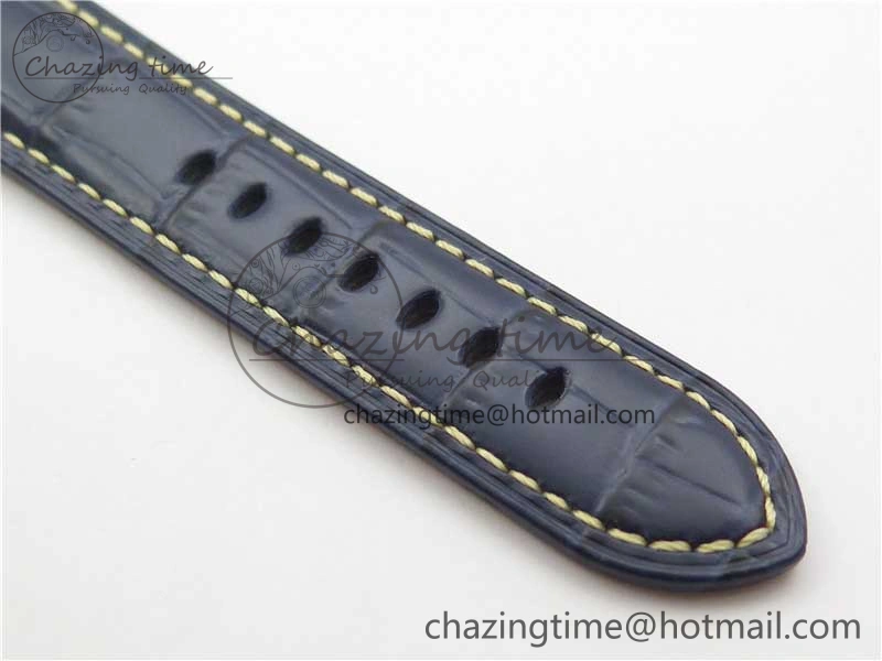 OdorResistant PAM 1033 44mm VSF 1:1 Best Edition Blue Dial on Blue Leather Strap P.9001 Super Clone 8389