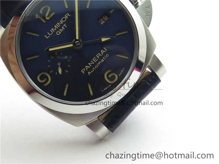 OdorResistant PAM 1033 44mm VSF 1:1 Best Edition Blue Dial on Blue Leather Strap P.9001 Super Clone 8389
