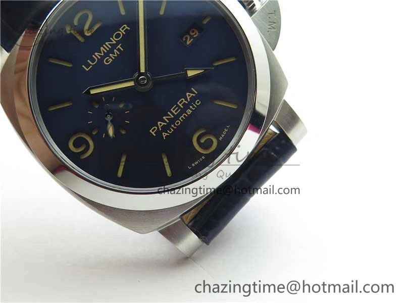 OdorResistant PAM 1033 44mm VSF 1:1 Best Edition Blue Dial on Blue Leather Strap P.9001 Super Clone 8389