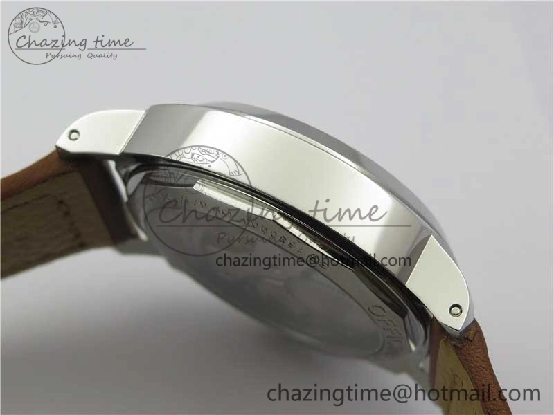 PAM 111 Noob 1:1 Best Edition On ETA6497 With Y-Incabloc On Brown Leather Strap V Refined 8407