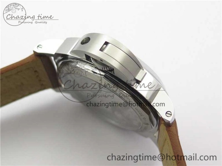 PAM 111 Noob 1:1 Best Edition On ETA6497 With Y-Incabloc On Brown Leather Strap V Refined 8407