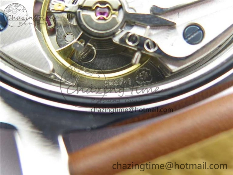 PAM 111 Noob 1:1 Best Edition On ETA6497 With Y-Incabloc On Brown Leather Strap V Refined 8407