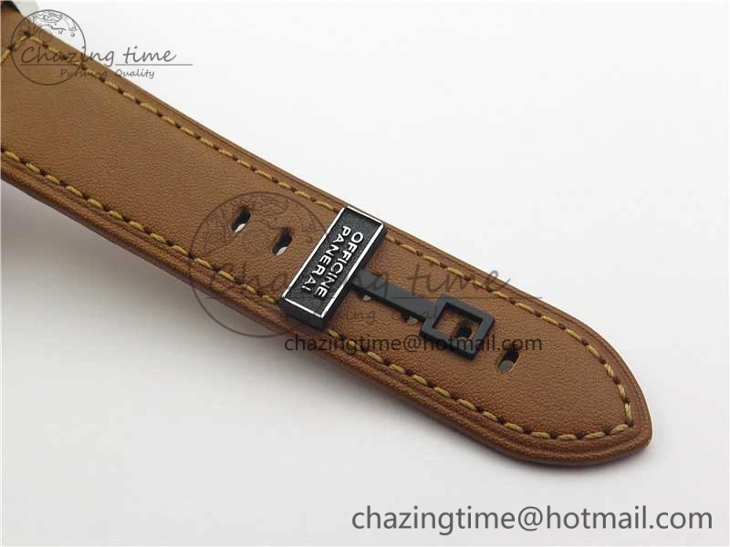 PAM 111 Noob 1:1 Best Edition On ETA6497 With Y-Incabloc On Brown Leather Strap V Refined 8407