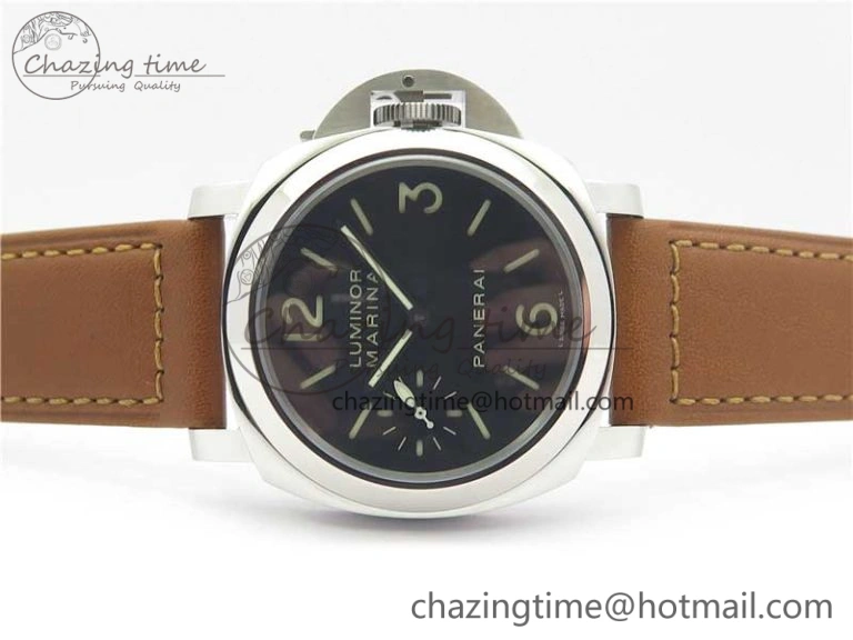 PAM 111 Noob 1:1 Best Edition On ETA6497 With Y-Incabloc On Brown Leather Strap V Refined 8407