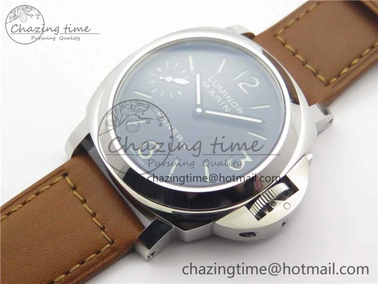 PAM 111 Noob 1:1 Best Edition On ETA6497 With Y-Incabloc On Brown Leather Strap V Refined 8407