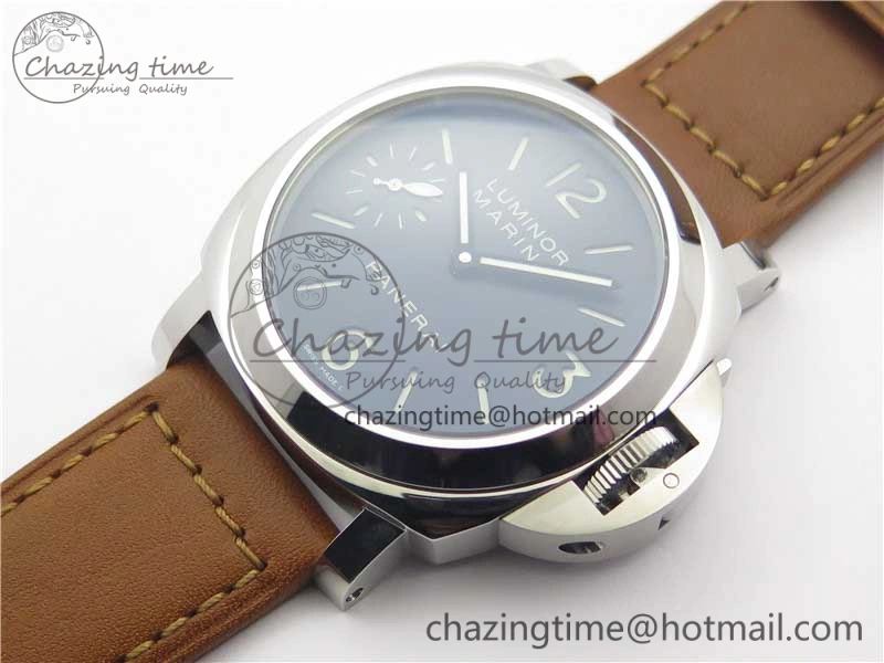 PAM 111 Noob 1:1 Best Edition On ETA6497 With Y-Incabloc On Brown Leather Strap V Refined 8407
