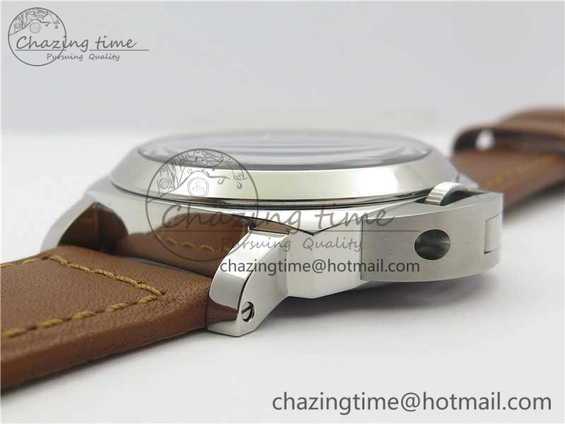PAM 111 Noob 1:1 Best Edition On ETA6497 With Y-Incabloc On Brown Leather Strap V Refined 8407