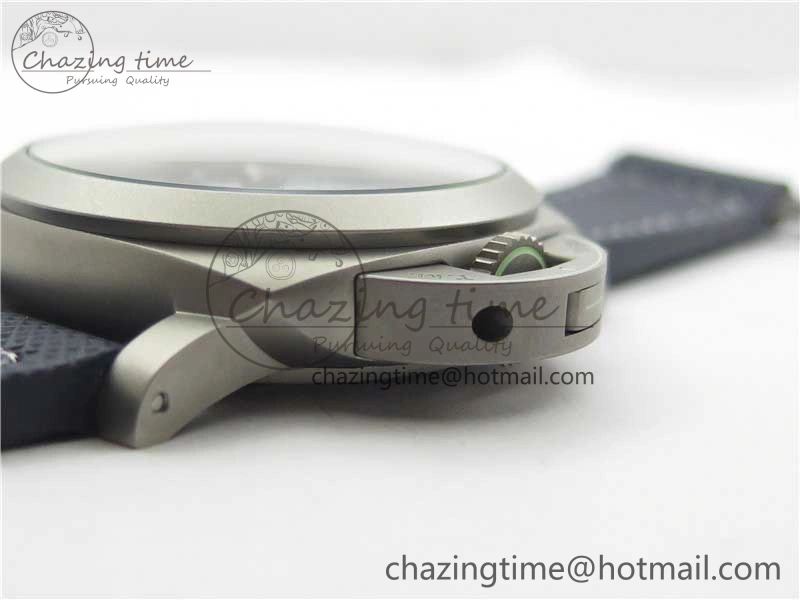 PAM 1117 Ti Case VSF 1:1 Best Edition Blue Dial on Blue Sportech Strap P.9010 Clone (Free Leather Strap) Seasonal 8397