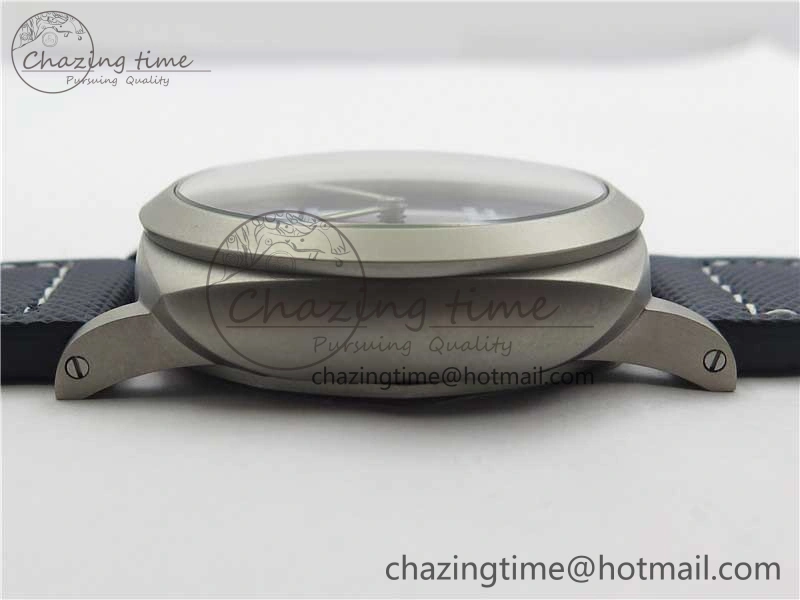 PAM 1117 Ti Case VSF 1:1 Best Edition Blue Dial on Blue Sportech Strap P.9010 Clone (Free Leather Strap) Seasonal 8397
