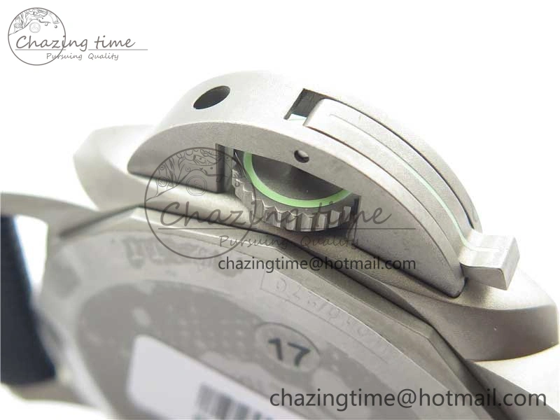 PAM 1117 Ti Case VSF 1:1 Best Edition Blue Dial on Blue Sportech Strap P.9010 Clone (Free Leather Strap) Seasonal 8397