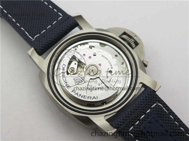PAM 1117 Ti Case VSF 1:1 Best Edition Blue Dial on Blue Sportech Strap P.9010 Clone (Free Leather Strap) Seasonal 8397