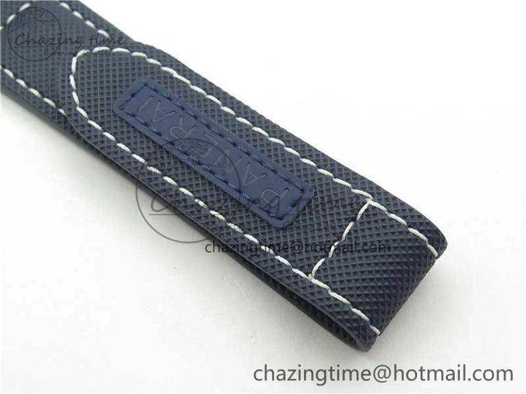 PAM 1117 Ti Case VSF 1:1 Best Edition Blue Dial on Blue Sportech Strap P.9010 Clone (Free Leather Strap) Seasonal 8397