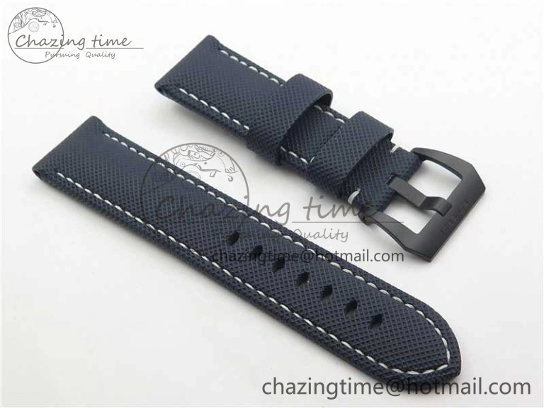 PAM 1117 Ti Case VSF 1:1 Best Edition Blue Dial on Blue Sportech Strap P.9010 Clone (Free Leather Strap) Seasonal 8397