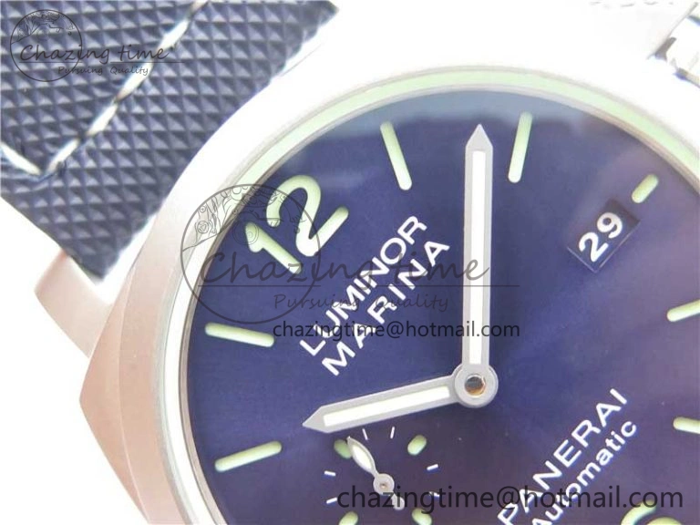 PAM 1117 Ti Case VSF 1:1 Best Edition Blue Dial on Blue Sportech Strap P.9010 Clone (Free Leather Strap) Seasonal 8397