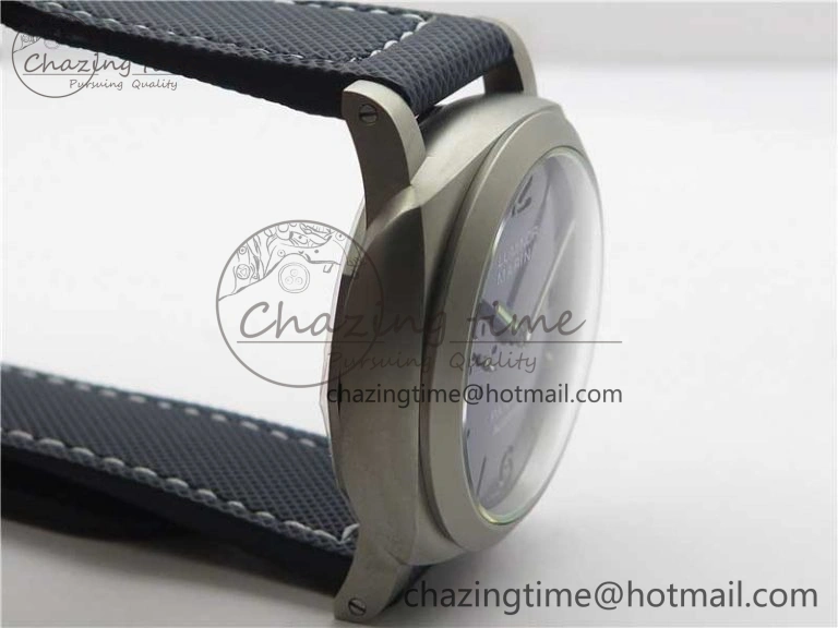 PAM 1117 Ti Case VSF 1:1 Best Edition Blue Dial on Blue Sportech Strap P.9010 Clone (Free Leather Strap) Seasonal 8397
