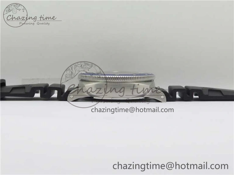PAM 1209 42mm VSF  Blue Ceramic Bezel 1:1 Best Edition Black Dial on Rubber Strap P.9010 Clone GoAnywhere 8382