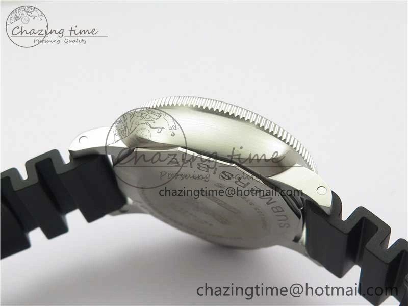 PAM 1209 42mm VSF  Blue Ceramic Bezel 1:1 Best Edition Black Dial on Rubber Strap P.9010 Clone GoAnywhere 8382