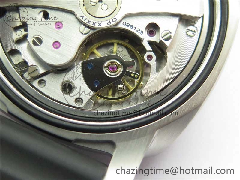 PAM 1209 42mm VSF  Blue Ceramic Bezel 1:1 Best Edition Black Dial on Rubber Strap P.9010 Clone GoAnywhere 8382