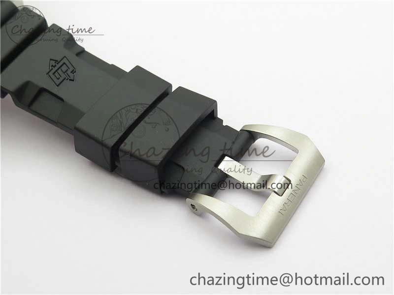 PAM 1209 42mm VSF  Blue Ceramic Bezel 1:1 Best Edition Black Dial on Rubber Strap P.9010 Clone GoAnywhere 8382