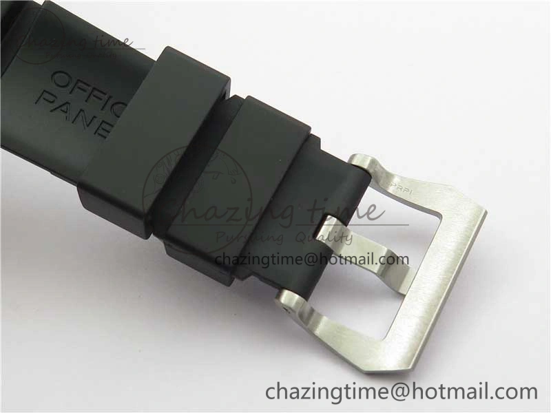 PAM 1209 42mm VSF  Blue Ceramic Bezel 1:1 Best Edition Black Dial on Rubber Strap P.9010 Clone GoAnywhere 8382