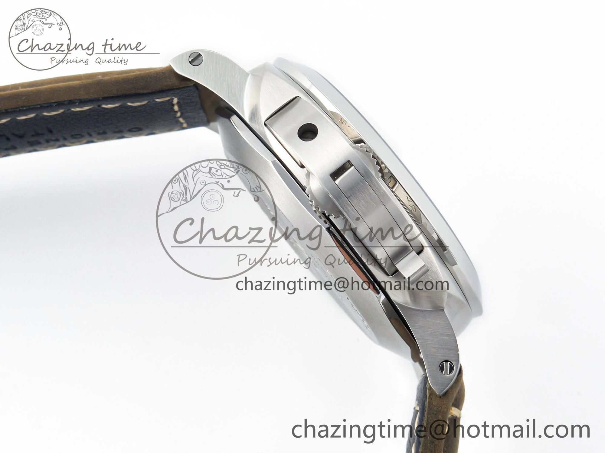 TopPick PAM 1314 TTF 1:1 Best Edition White Dial on Gray Asso Strap P. 8335