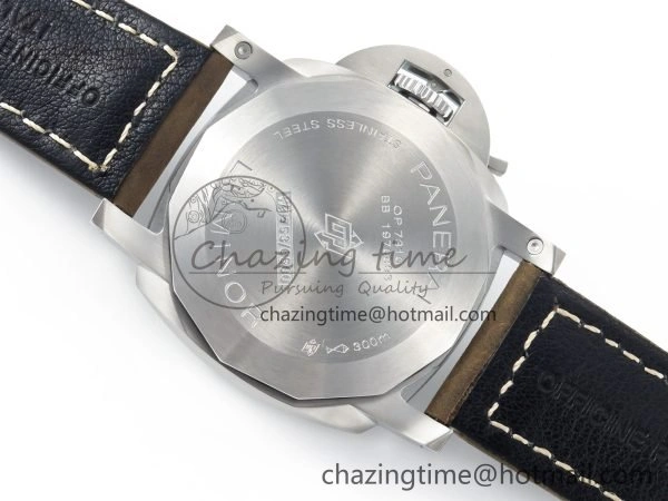 TopPick PAM 1314 TTF 1:1 Best Edition White Dial on Gray Asso Strap P. 8335