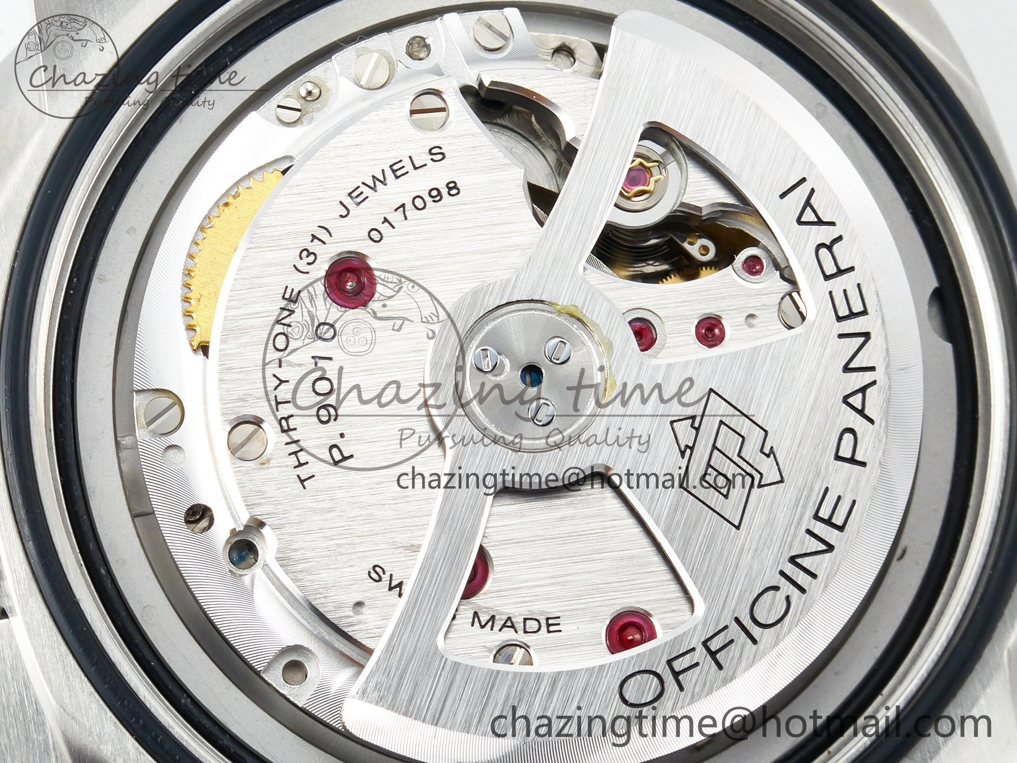 TopPick PAM 1314 TTF 1:1 Best Edition White Dial on Gray Asso Strap P. 8335