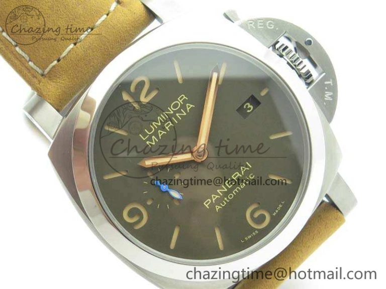 AllSeason PAM 1351 S ZF 1:1 Best Edition Gray Dial On Asso Strap ZFP 8438