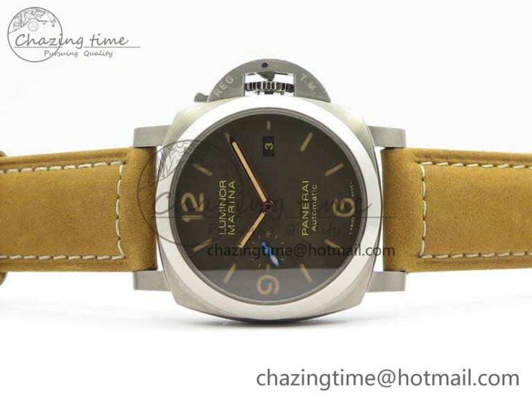 AllSeason PAM 1351 S ZF 1:1 Best Edition Gray Dial On Asso Strap ZFP 8438