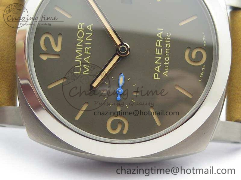 AllSeason PAM 1351 S ZF 1:1 Best Edition Gray Dial On Asso Strap ZFP 8438