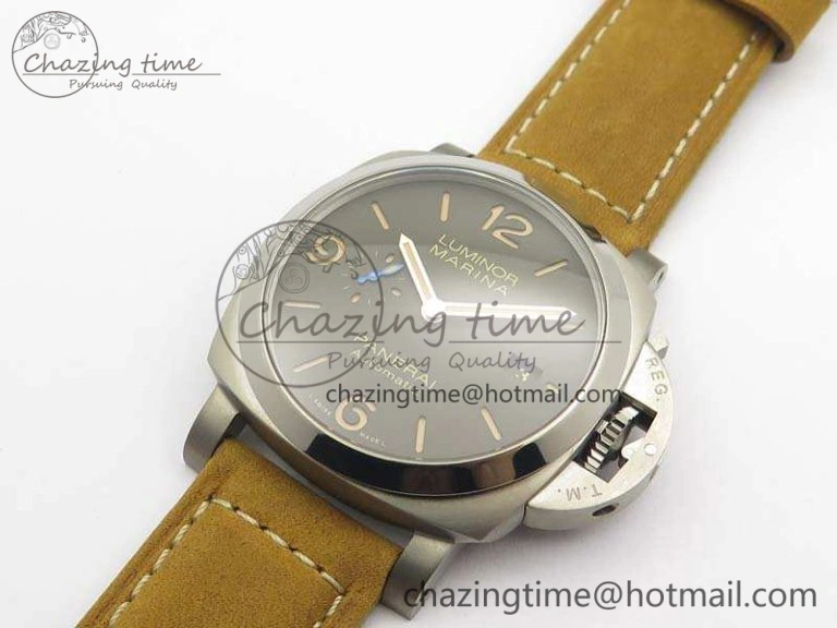 AllSeason PAM 1351 S ZF 1:1 Best Edition Gray Dial On Asso Strap ZFP 8438