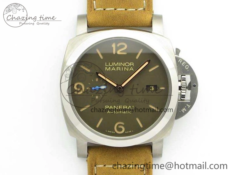 AllSeason PAM 1351 S ZF 1:1 Best Edition Gray Dial On Asso Strap ZFP 8438