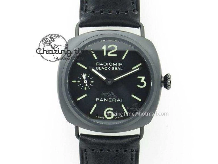 PAM 292J 1:1 H Maker Latest Version on Black Leather Strap TechFriendly 8601