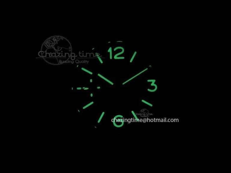 Stylish PAM 292J Real Ceramic ZF 1:1 Best Edition On Black Leather Strap A 8497