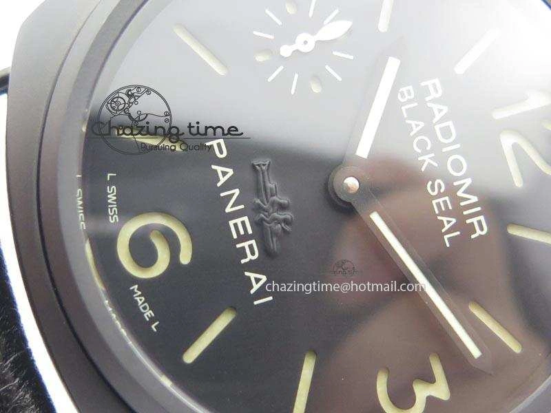 Stylish PAM 292J Real Ceramic ZF 1:1 Best Edition On Black Leather Strap A 8497