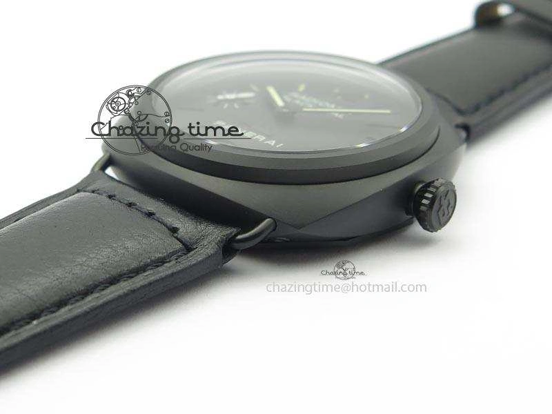 Stylish PAM 292J Real Ceramic ZF 1:1 Best Edition On Black Leather Strap A 8497
