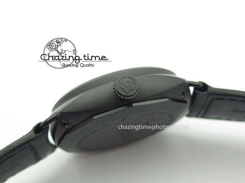 Stylish PAM 292J Real Ceramic ZF 1:1 Best Edition On Black Leather Strap A 8497