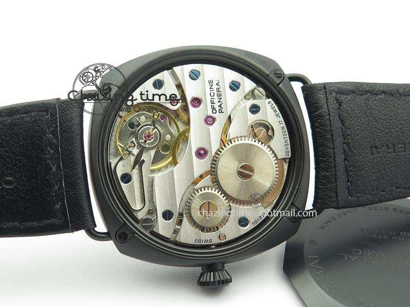 Stylish PAM 292J Real Ceramic ZF 1:1 Best Edition On Black Leather Strap A 8497