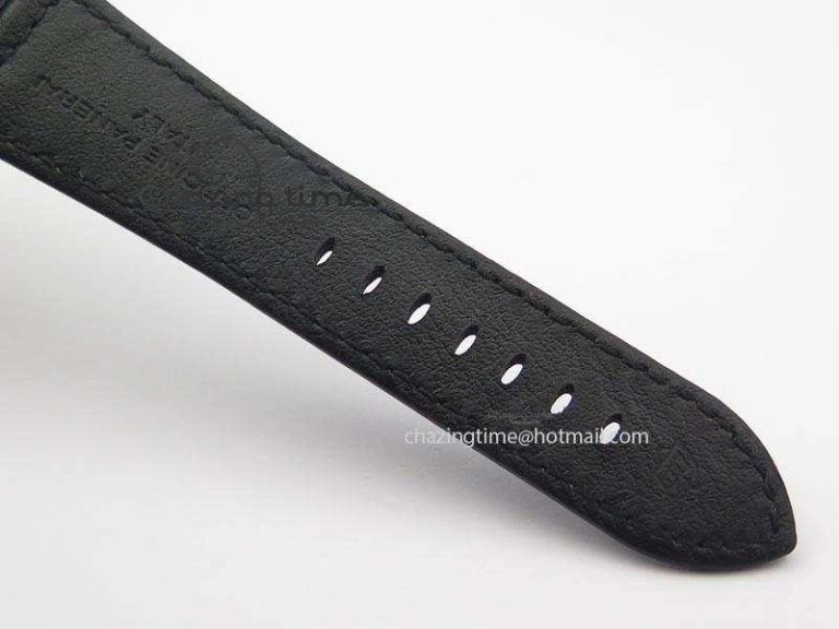 Stylish PAM 292J Real Ceramic ZF 1:1 Best Edition On Black Leather Strap A 8497