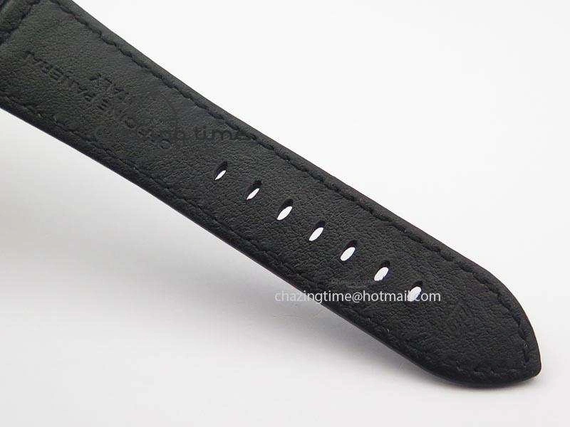Stylish PAM 292J Real Ceramic ZF 1:1 Best Edition On Black Leather Strap A 8497
