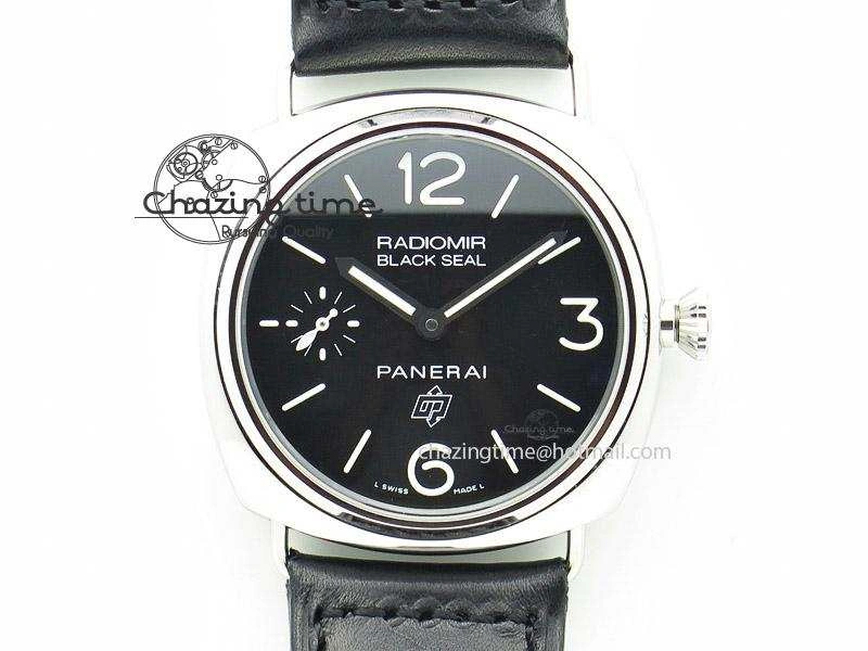 SmartChoice PAM 380 SS Black Dial on Black Leather Strap A6497 H-Maker 8605