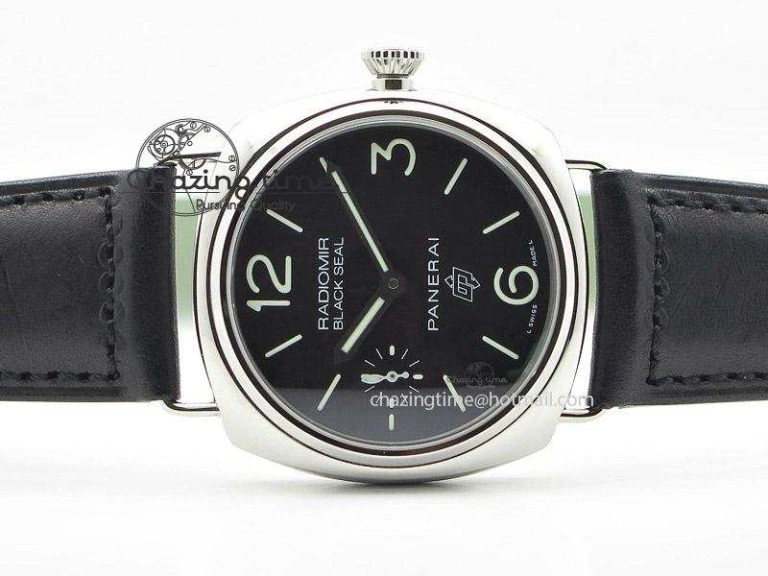 SmartChoice PAM 380 SS Black Dial on Black Leather Strap A6497 H-Maker 8605