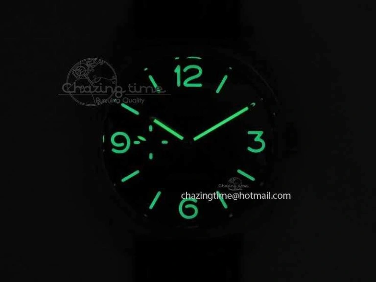 Breathable PAM 572 Q Radiomir 1940 SF 1:1 Best Edition On Black Leather Strap P.4000 Super Clone 8464