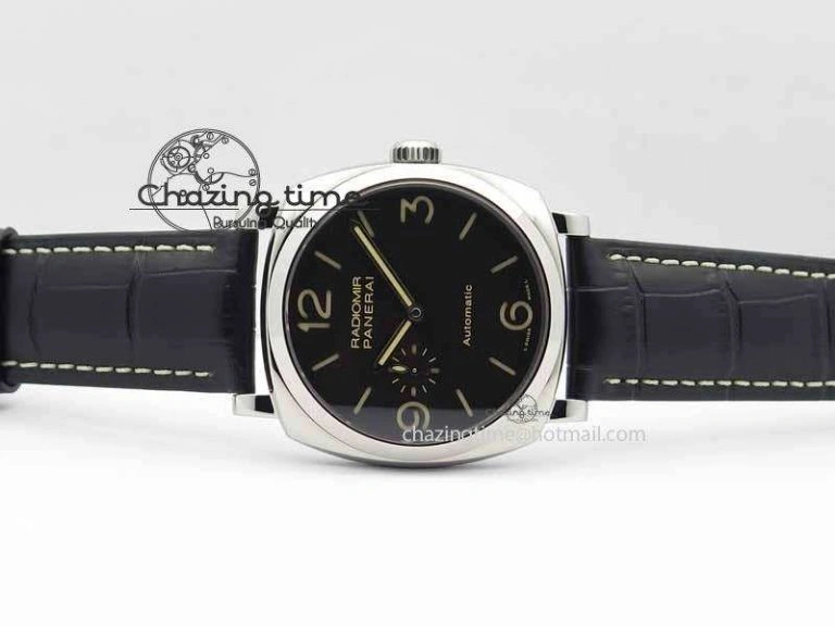 Breathable PAM 572 Q Radiomir 1940 SF 1:1 Best Edition On Black Leather Strap P.4000 Super Clone 8464