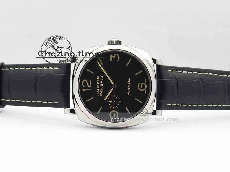 Breathable PAM 572 Q Radiomir 1940 SF 1:1 Best Edition On Black Leather Strap P.4000 Super Clone 8464