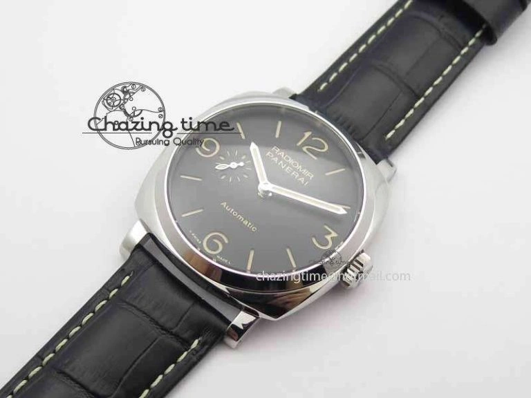 Breathable PAM 572 Q Radiomir 1940 SF 1:1 Best Edition On Black Leather Strap P.4000 Super Clone 8464