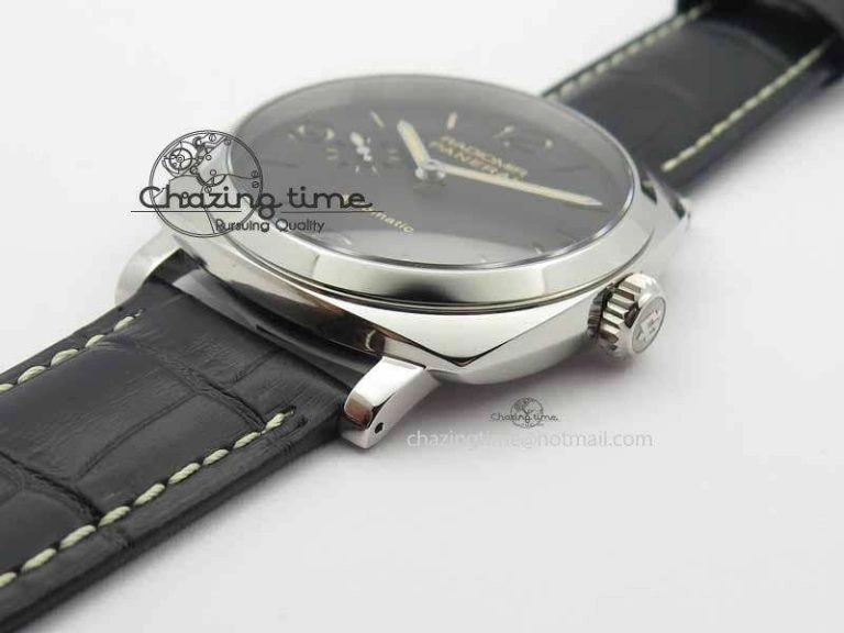 Breathable PAM 572 Q Radiomir 1940 SF 1:1 Best Edition On Black Leather Strap P.4000 Super Clone 8464