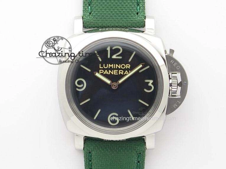 PAM 606 Q “Hong Kong” ZF Best Edition Black Dial On Green Nylon Strap P.3000 Super Clone StreetReady 8537