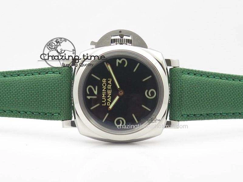 PAM 606 Q “Hong Kong” ZF Best Edition Black Dial On Green Nylon Strap P.3000 Super Clone StreetReady 8537