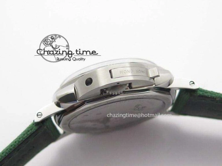 PAM 606 Q “Hong Kong” ZF Best Edition Black Dial On Green Nylon Strap P.3000 Super Clone StreetReady 8537